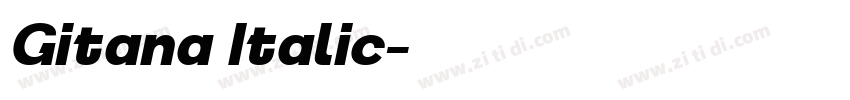 Gitana Italic字体转换 Gitana Italic字体转换
